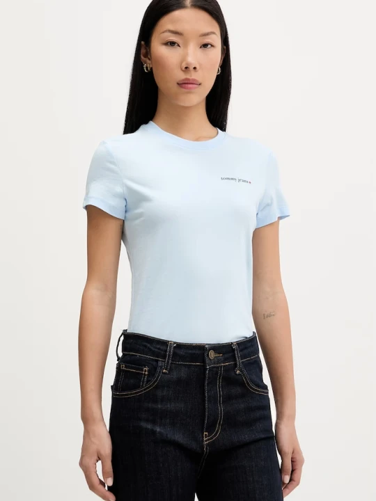 Zdjęcie produktu Tommy Jeans T-shirt damski bawełniany niebieski