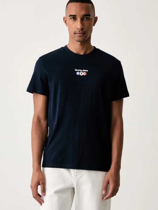 Zdjęcie produktu Tommy Jeans T-shirt damski bawełniany granatowy