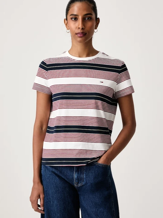 Zdjęcie produktu Tommy Jeans T-shirt damski bawełniany granatowy