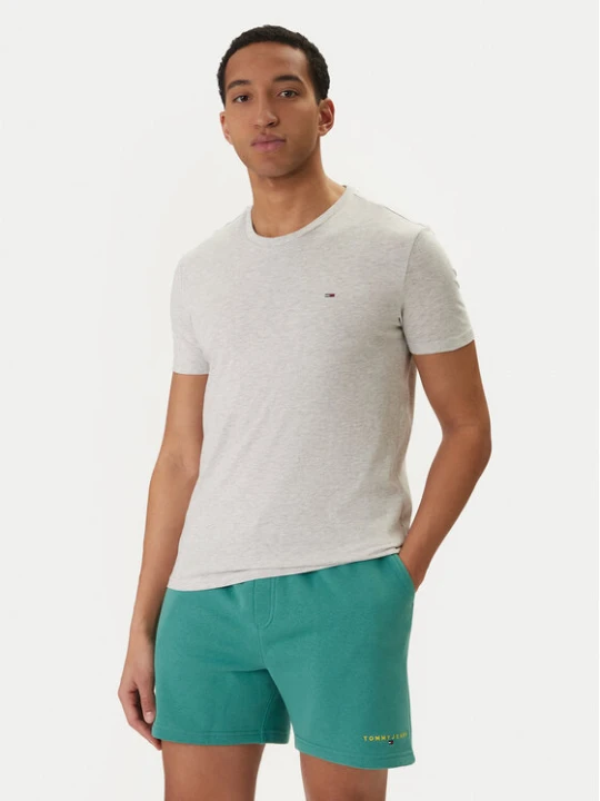 Zdjęcie produktu Tommy Jeans T-Shirt DM0DM20363 Szary Slim Fit