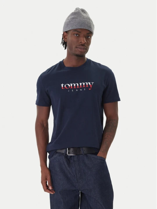 Zdjęcie produktu Tommy Jeans T-Shirt DM0DM21978 Granatowy Regular Fit