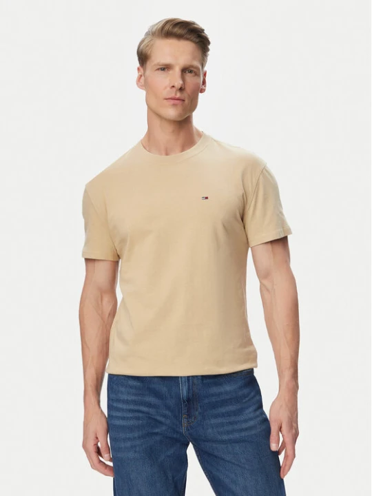 Zdjęcie produktu Tommy Jeans T-Shirt DM0DM22504 Beżowy Regular Fit