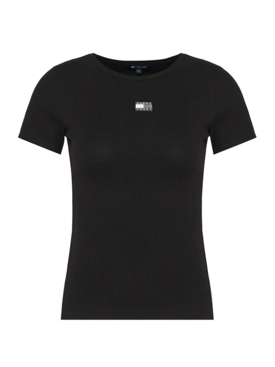 Zdjęcie produktu Tommy Jeans T-Shirt DW0DW17881 Czarny Slim Fit