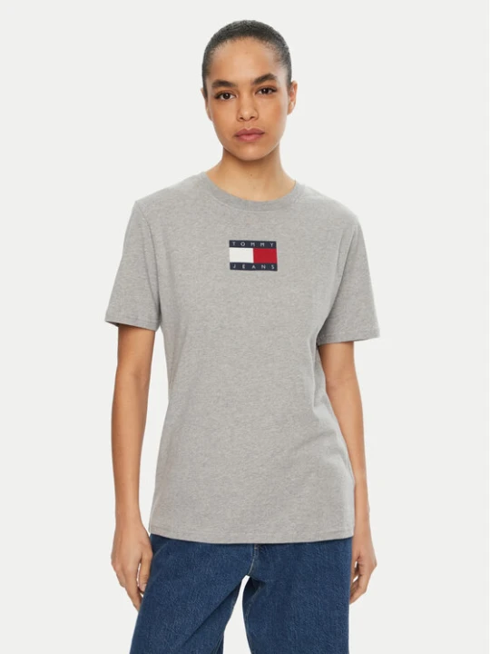 Zdjęcie produktu Tommy Jeans T-Shirt DW0DW20461 Szary Relaxed Fit