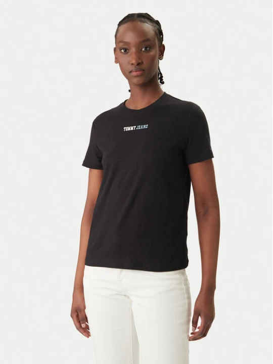 Zdjęcie produktu Tommy Jeans T-Shirt DW0DW22277 Czarny Regular Fit