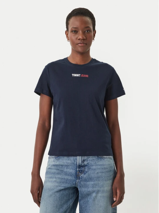 Zdjęcie produktu Tommy Jeans T-Shirt DW0DW22277 Granatowy Regular Fit
