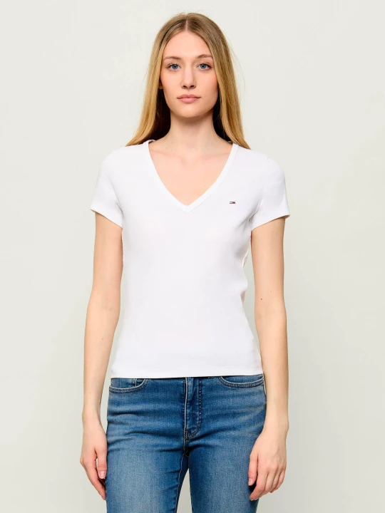 Zdjęcie produktu Tommy Jeans T-shirt ESSENTIAL | Slim Fit biały
