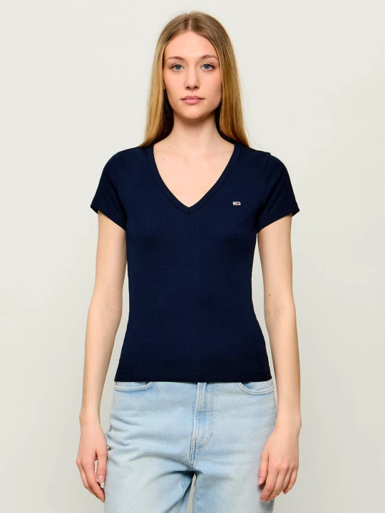 Zdjęcie produktu Tommy Jeans T-shirt ESSENTIAL | Slim Fit granatowy