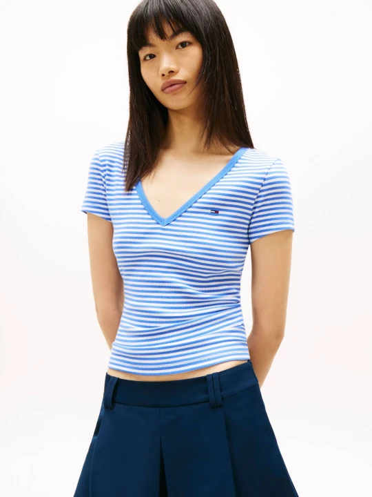 Zdjęcie produktu Tommy Jeans T-shirt ESSENTIAL | Slim Fit niebieski