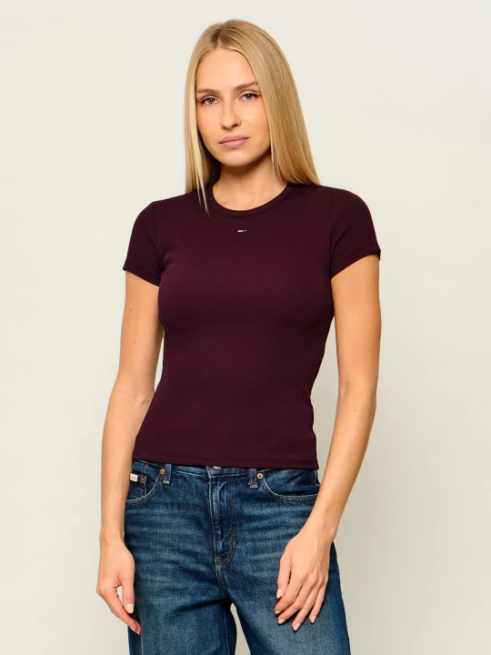 Zdjęcie produktu Tommy Jeans T-shirt Essential | Slim Fit bordowy