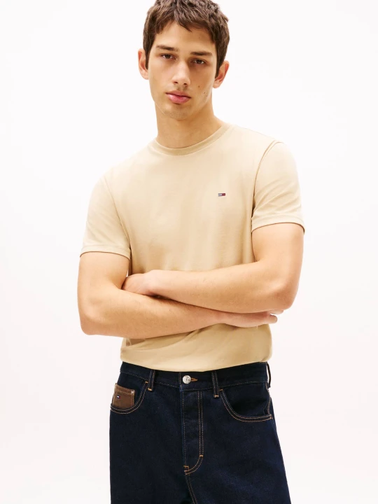 Zdjęcie produktu Tommy Jeans T-shirt | Extra slim fit beżowy