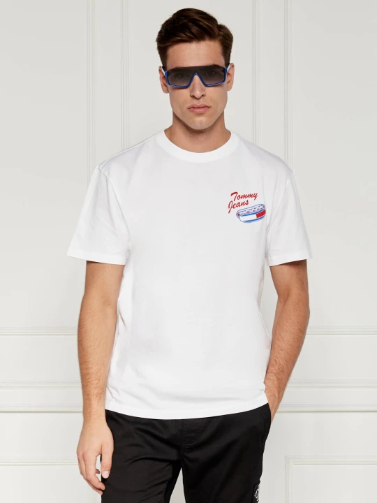 Zdjęcie produktu Tommy Jeans T-shirt FUN NOVELTY | Regular Fit biały