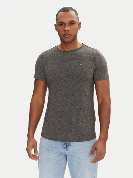 Zdjęcie produktu Tommy Jeans T-Shirt Jaspe DM0DM09586 Szary Slim Fit