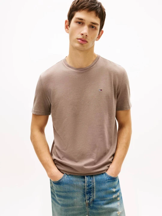 Zdjęcie produktu Tommy Jeans T-shirt Jaspe | Extra slim fit brązowy