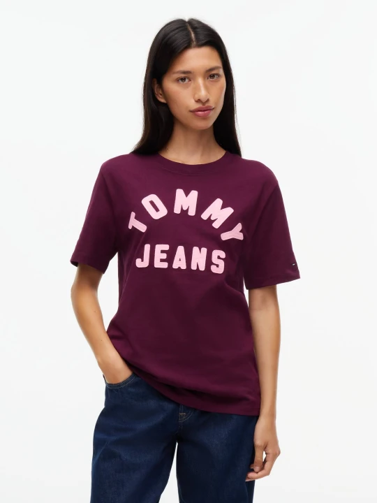 Zdjęcie produktu Tommy Jeans T-shirt | Loose fit bordowy