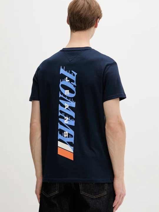 Zdjęcie produktu Tommy Jeans T-shirt męski bawełniany granatowy