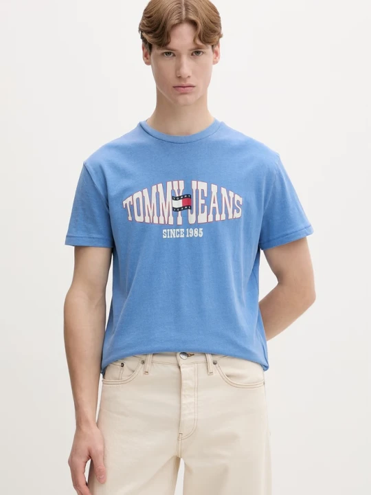 Zdjęcie produktu Tommy Jeans T-shirt męski bawełniany niebieski