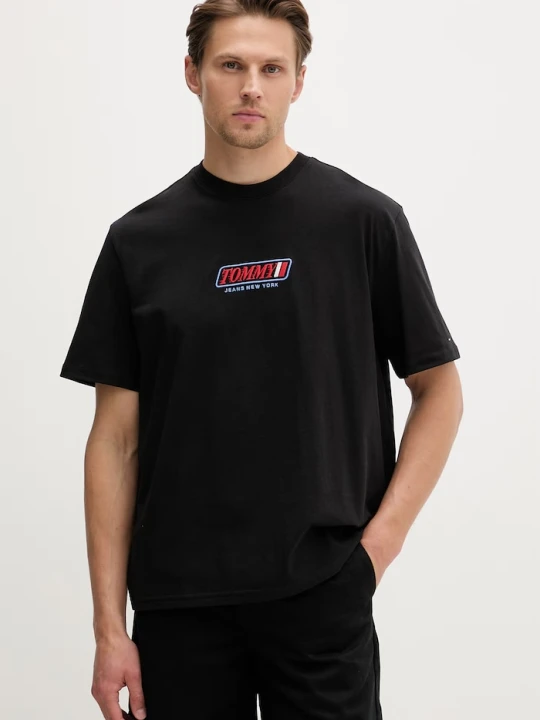 Zdjęcie produktu Tommy Jeans T-shirt męski bawełniany czarny