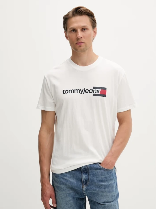 Zdjęcie produktu Tommy Jeans T-shirt męski bawełniany biały