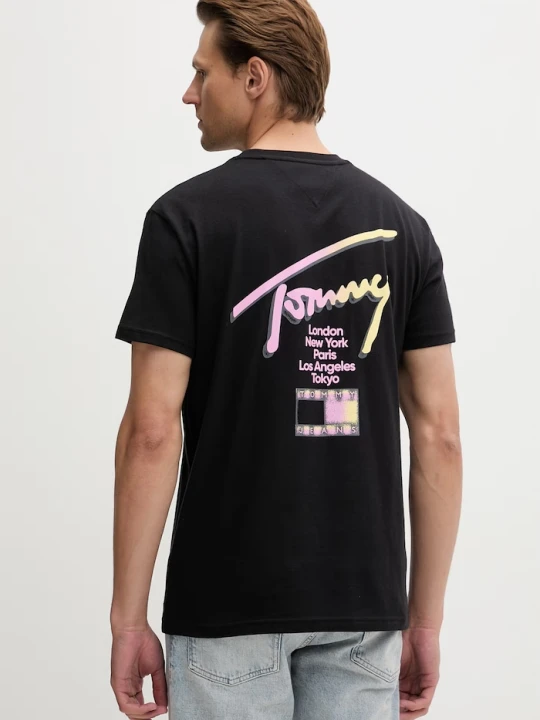 Zdjęcie produktu Tommy Jeans T-shirt męski bawełniany czarny