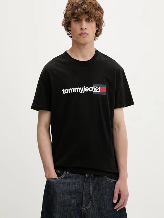 Zdjęcie produktu Tommy Jeans T-shirt męski bawełniany czarny