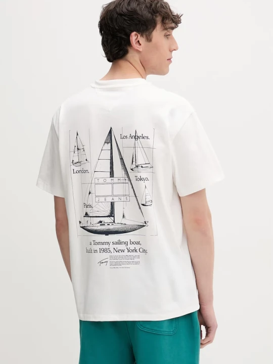 Zdjęcie produktu Tommy Jeans T-shirt męski bawełniany biały