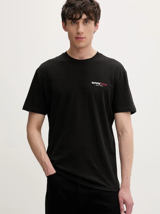Zdjęcie produktu Tommy Jeans T-shirt męski bawełniany czarny