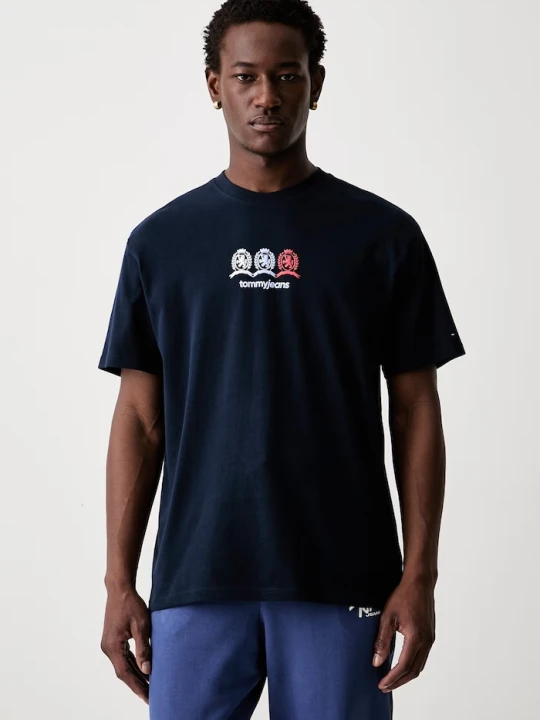 Zdjęcie produktu Tommy Jeans T-shirt męski bawełniany granatowy
