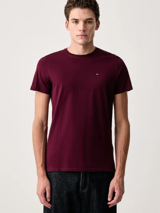 Zdjęcie produktu Tommy Jeans T-shirt męski bawełniany bordowy