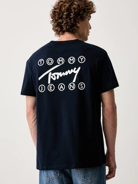 Zdjęcie produktu Tommy Jeans T-shirt męski bawełniany granatowy