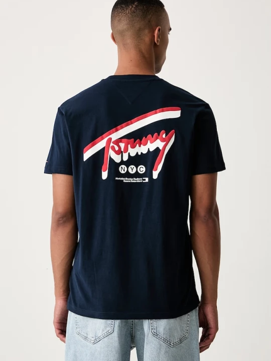 Zdjęcie produktu Tommy Jeans T-shirt męski bawełniany granatowy