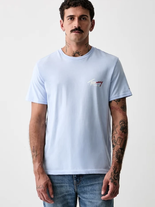 Zdjęcie produktu Tommy Jeans T-shirt męski bawełniany niebieski