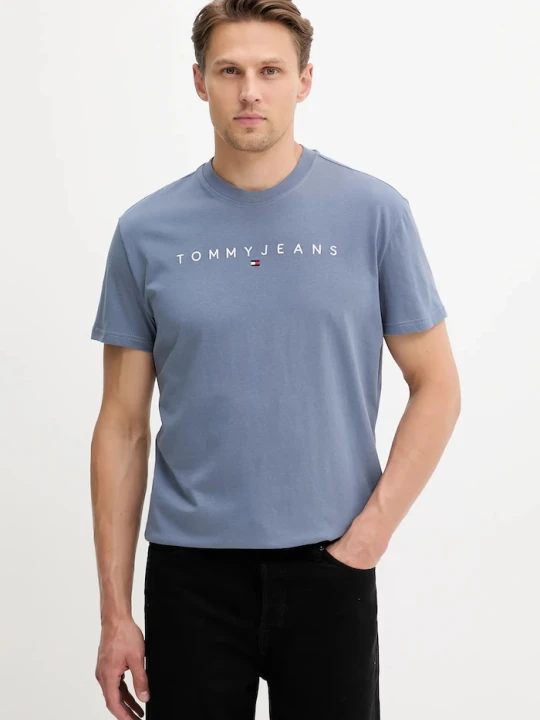 Zdjęcie produktu Tommy Jeans t-shirt męski bawełniany niebieski