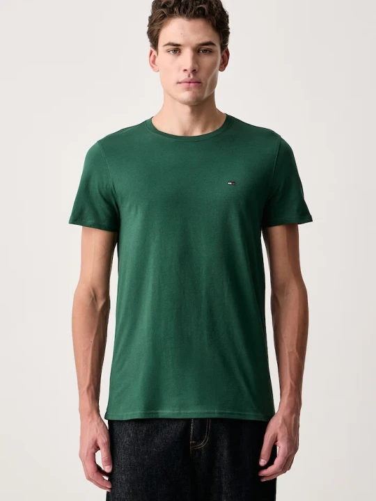 Zdjęcie produktu Tommy Jeans T-shirt męski bawełniany zielony