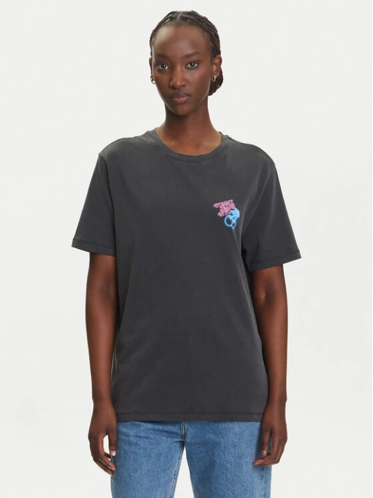 Zdjęcie produktu Tommy Jeans T-Shirt Neon DW0DW21358 Szary Relaxed Fit