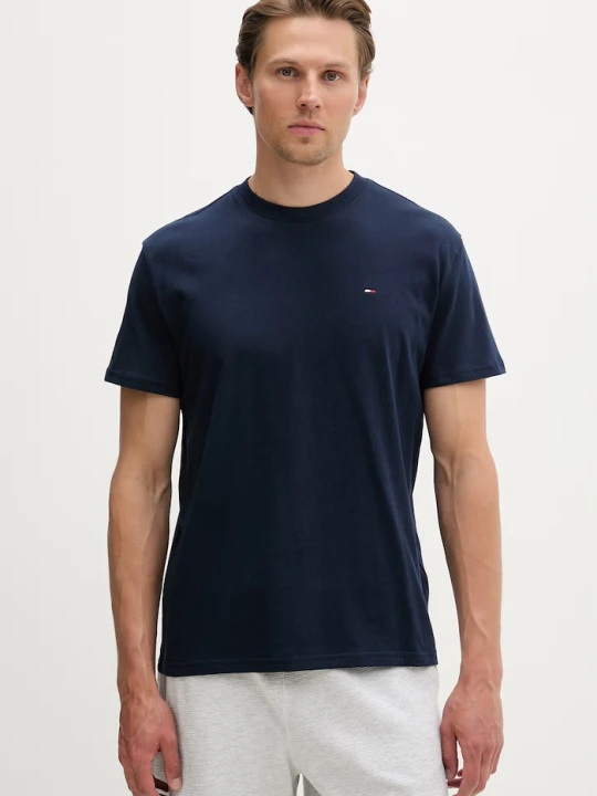 Zdjęcie produktu Tommy Jeans T-shirt oversize męski bawełniany granatowy