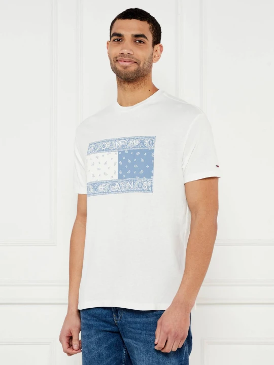 Zdjęcie produktu Tommy Jeans T-shirt Paisley | Loose fit biały