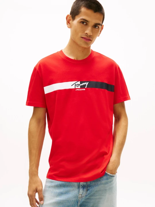 Zdjęcie produktu Tommy Jeans T-shirt | Regular Fit czerwony