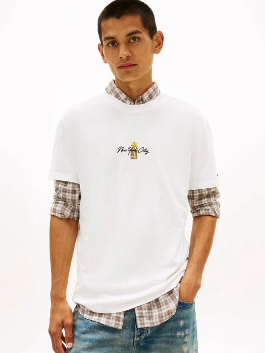 Zdjęcie produktu Tommy Jeans T-shirt | Regular Fit ecru