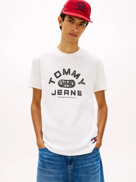 Zdjęcie produktu Tommy Jeans T-shirt | Regular Fit ecru