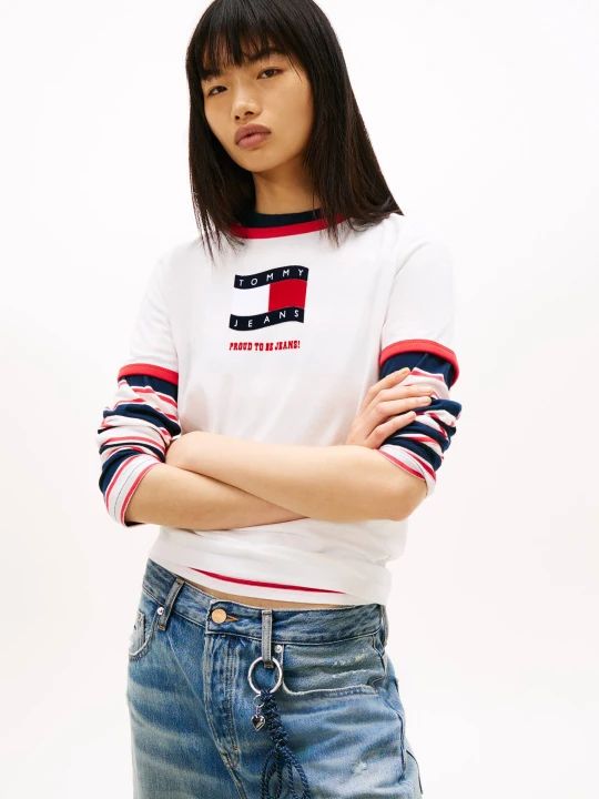 Zdjęcie produktu Tommy Jeans T-shirt | Regular Fit ecru
