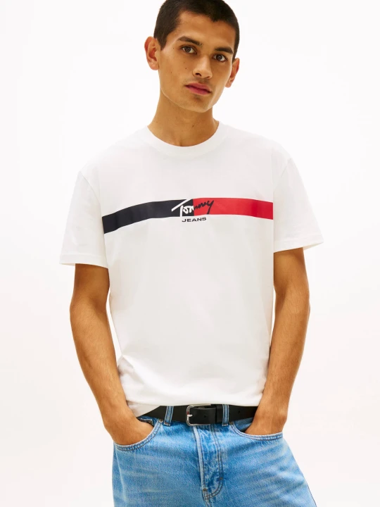 Zdjęcie produktu Tommy Jeans T-shirt | Regular Fit ecru
