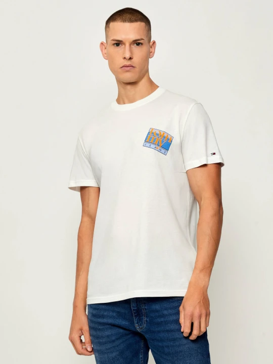 Zdjęcie produktu Tommy Jeans T-shirt | Regular Fit ecru