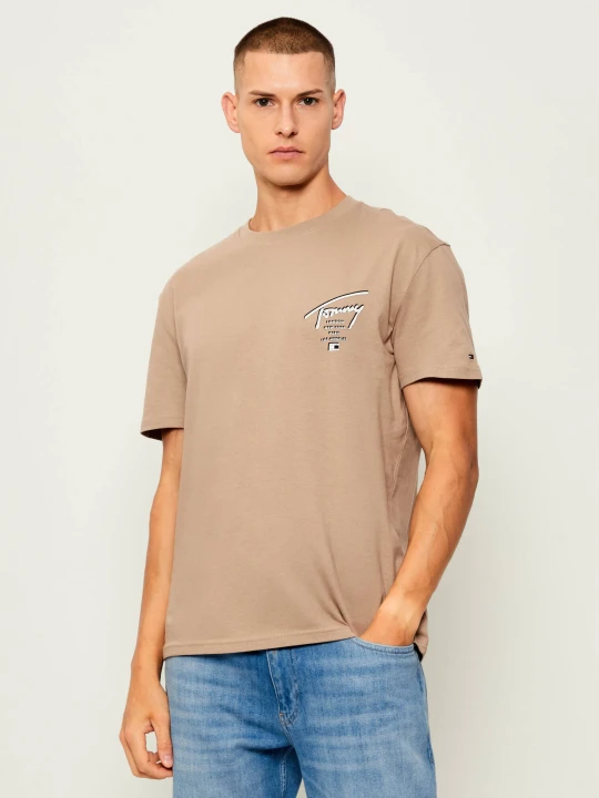 Zdjęcie produktu Tommy Jeans T-shirt | Regular Fit beżowy