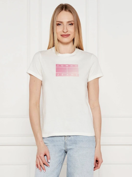 Zdjęcie produktu Tommy Jeans T-shirt | Regular Fit ecru