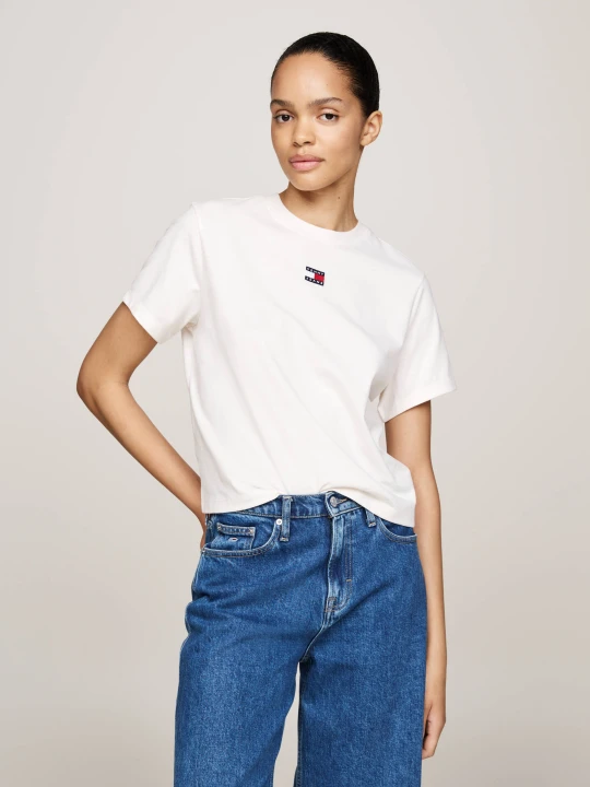 Zdjęcie produktu Tommy Jeans T-shirt | Regular Fit ecru