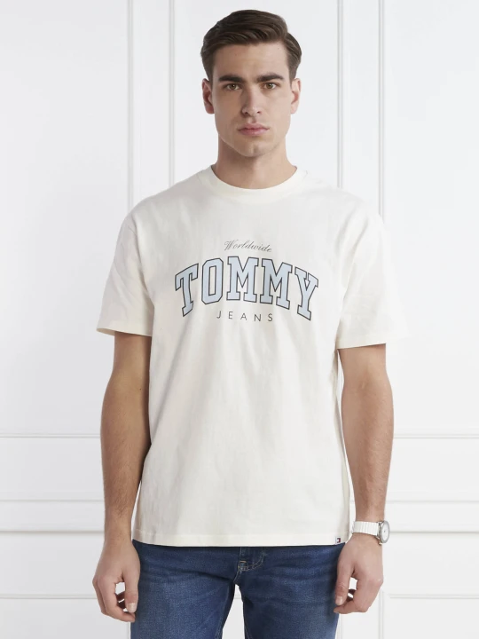 Zdjęcie produktu Tommy Jeans T-shirt | Regular Fit ecru