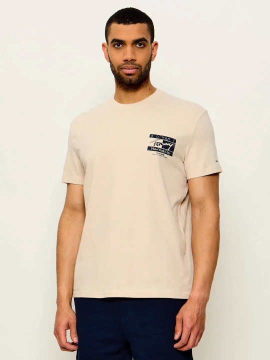 Zdjęcie produktu Tommy Jeans T-shirt | Regular Fit beżowy