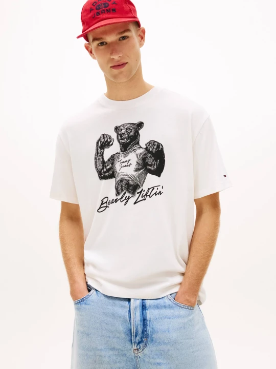 Zdjęcie produktu Tommy Jeans T-shirt | Relaxed fit ecru