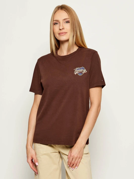 Zdjęcie produktu Tommy Jeans T-shirt | Relaxed fit brązowy